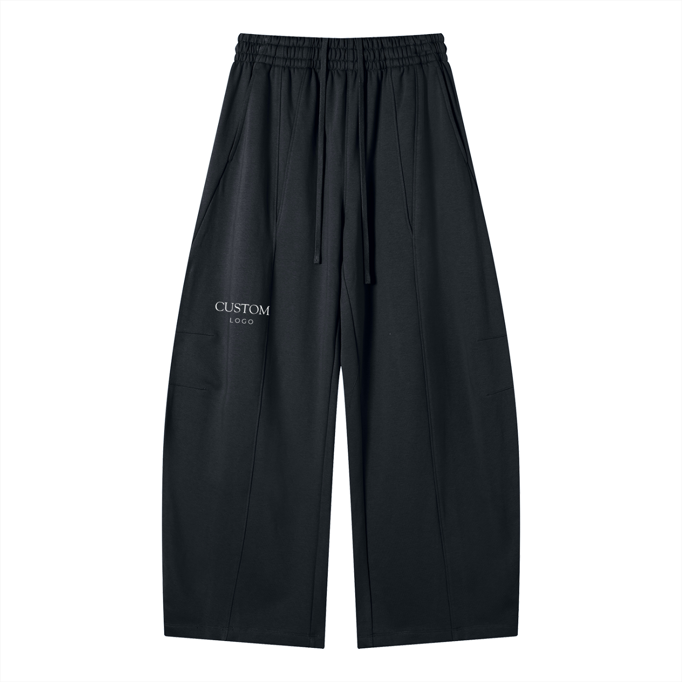 Custom Logo Wide Leg Sweatpants