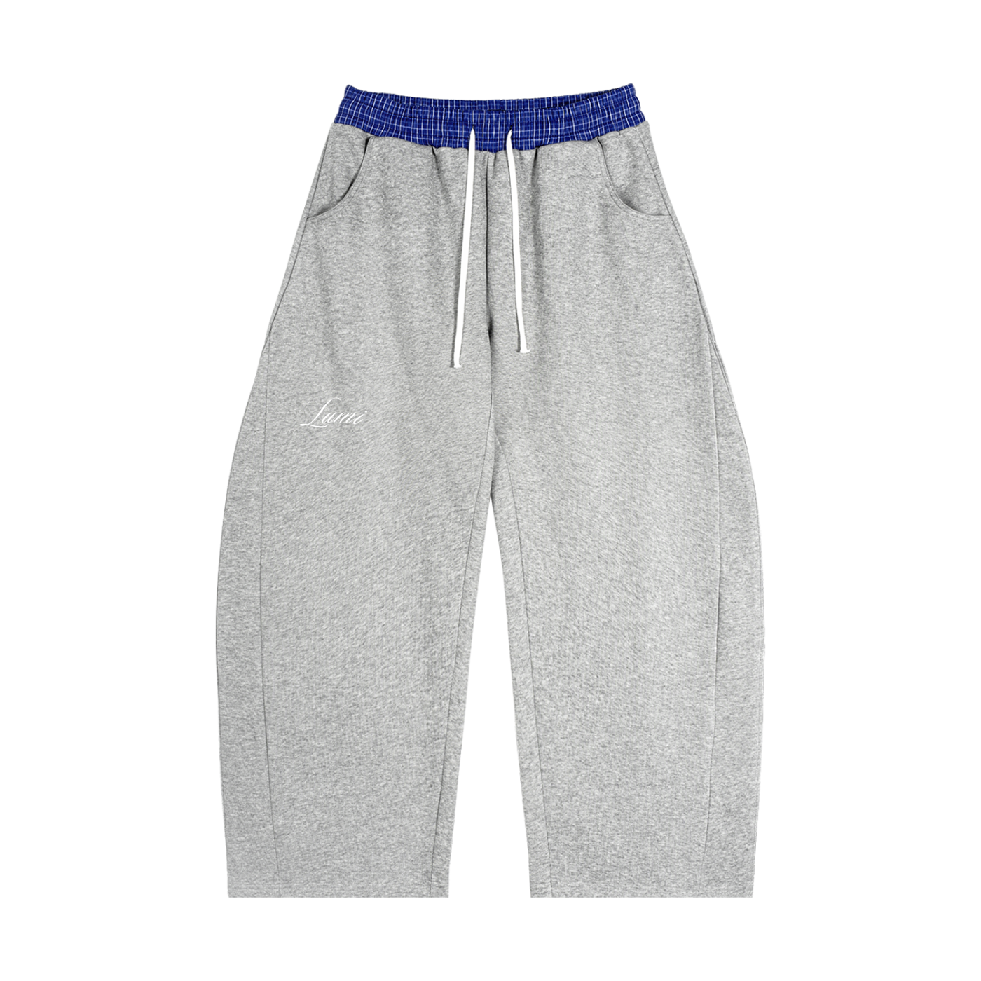 Lumi Plaid Waistband Barrel Sweatpants