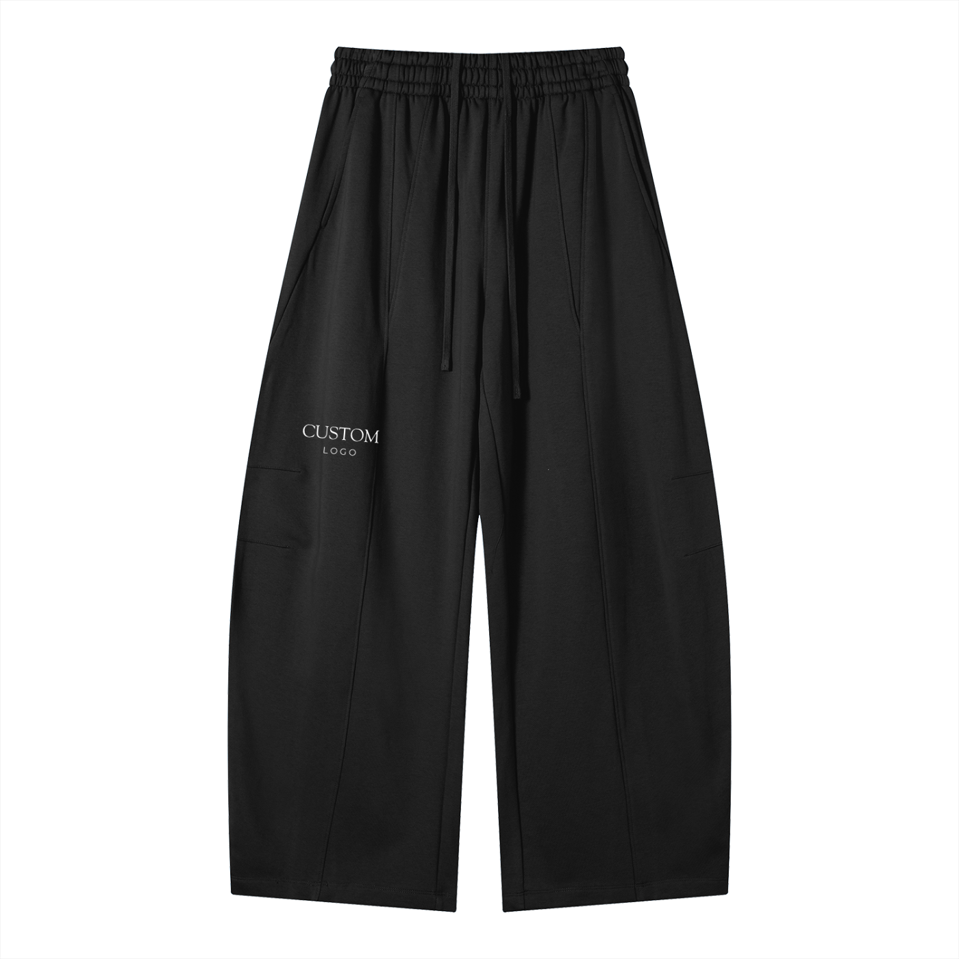 Custom Logo Wide Leg Sweatpants