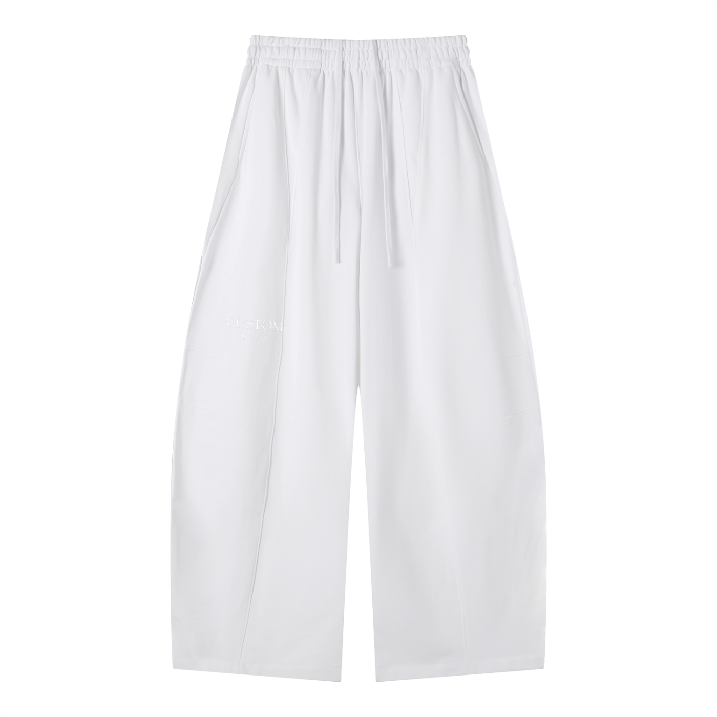 Custom Logo Wide Leg Sweatpants