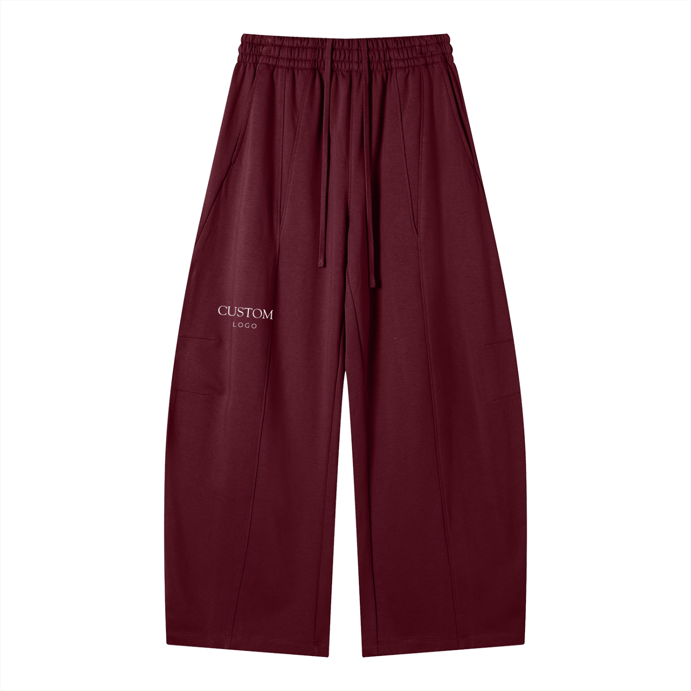 Custom Logo Wide Leg Sweatpants