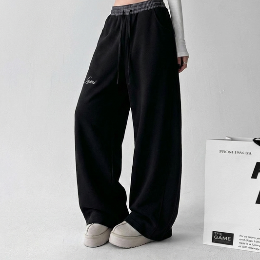 Lumi Plaid Waistband Barrel Sweatpants