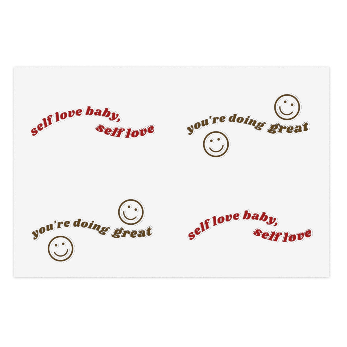 Self love Quotes Sticker Sheet